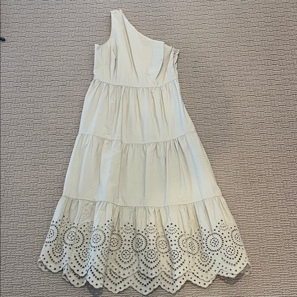 GAP One-Shoulder Beige maxi Dress - Picture 3 of 15